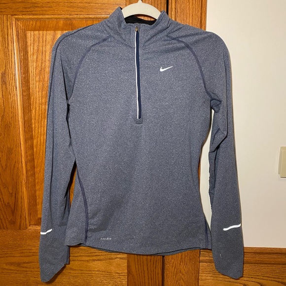 Nike Tops - Women’s Nike Element Dri-Fit Half-Zip, Slate Gray